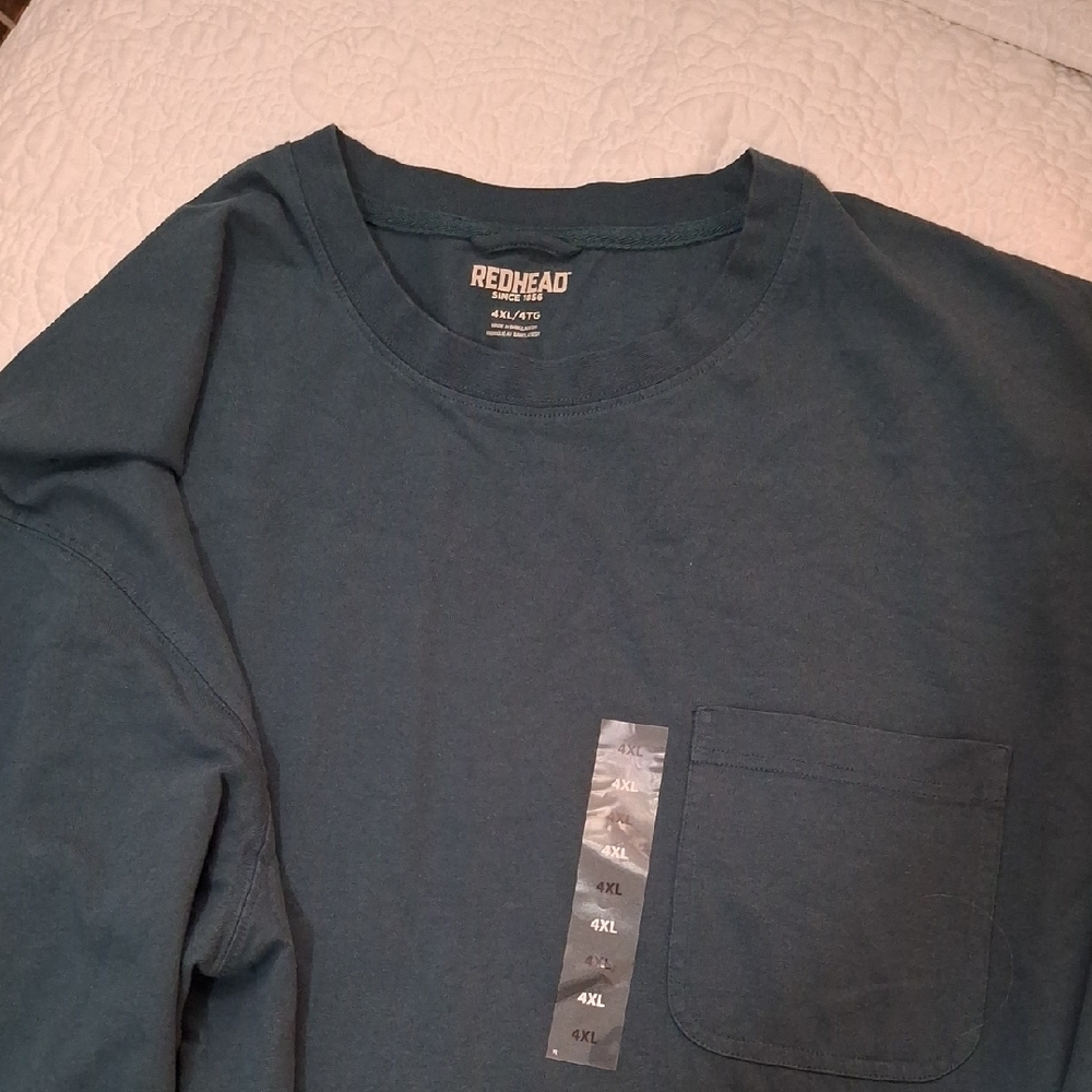 Mens RedHead Blue Long Sleeve Tee